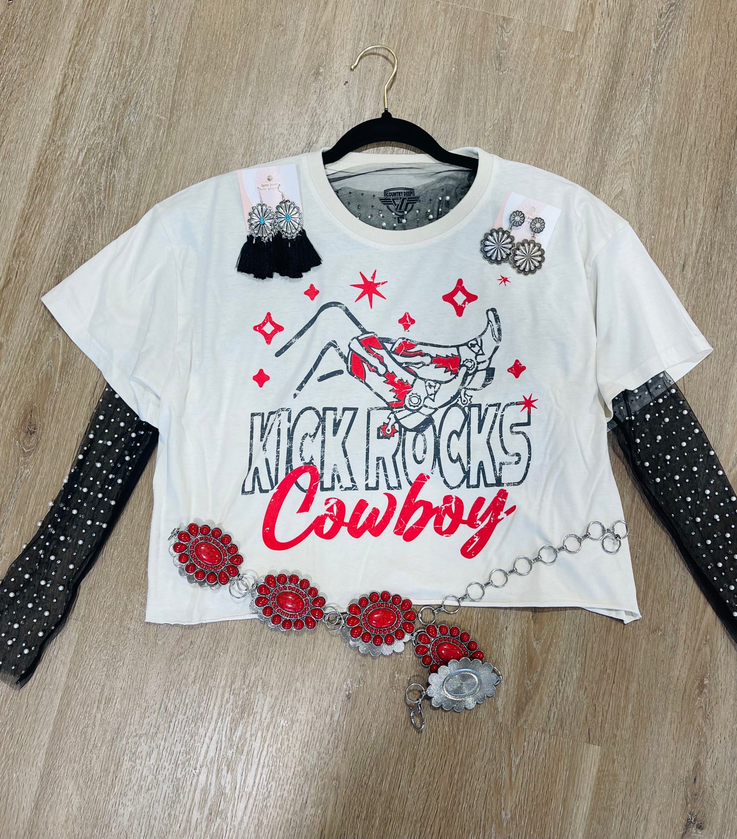 Kick Rocks Cropped Tee