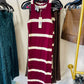 GAMEDAY STRIPPED DRESS