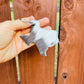 Texas Cowhide Keyring