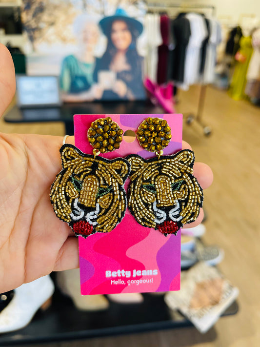 Tiger Earring