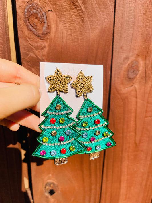 Christmas Tree Earring