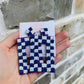 Checkered Earrings