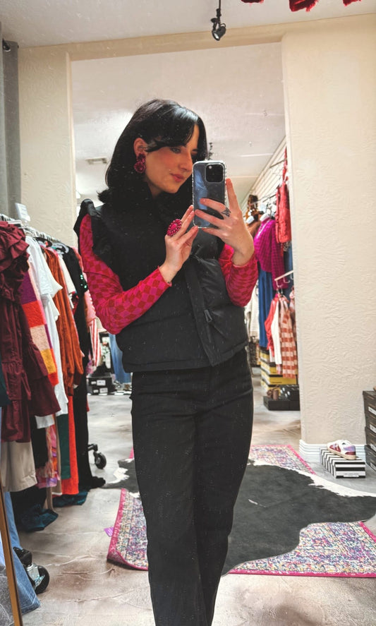 Black Puffer Vest