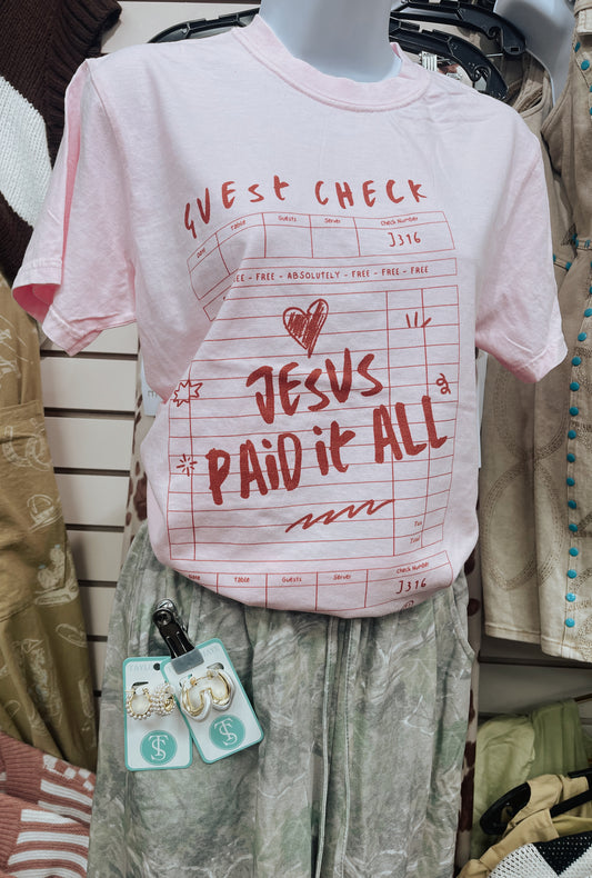 Jesus Paid It All Tee